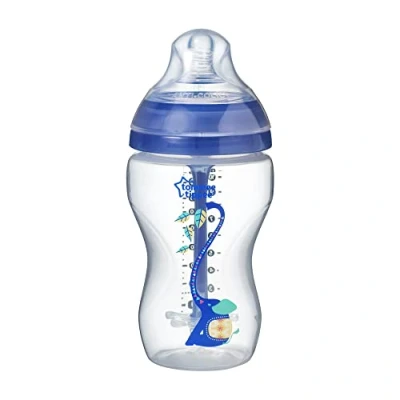 Abbildung von Tommee Tippee Babyflasche Advanced Anti Kolik, Superweicher Sauger, 3+ Monate, 340ml, Blau mit Dekorationen