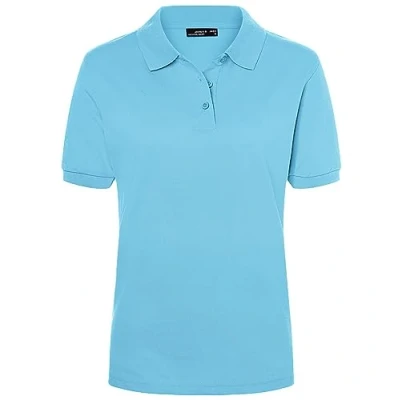 Abbildung von James &amp; Nicholson Damenpolo Classic Feines Piqué Poloshirt mit gestrickten Bündchen Farbe: Sky Blue Grösse: L