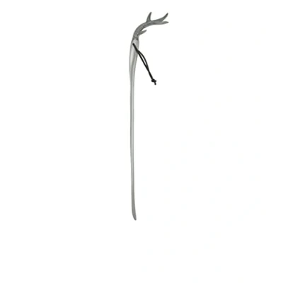 Abbildung von Mars &amp; More Schuhlöffel Schuhanzieher Geweih Silber Alu 56cm