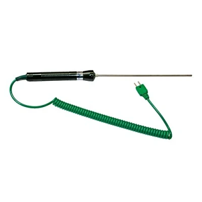Abbildung von PeakTech Typ K Temperaturfühler 50 bis 700 C, Universal Stab Temperatursonde, Durchmesser Sensor 3 mm, 1 Stück, P TF 40