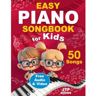 Abbildung von Easy Piano Songbook for Kids: Beginner Sheet Music with 50 Songs (+ Free Audio &amp; Video how to Play)