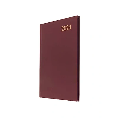 Abbildung von Collins Debden Essential, A5 Terminplaner, Wochenansicht, 2024, kompletter Planer Tages , Wochen und Monatsansicht, A5, Kastanienbraun
