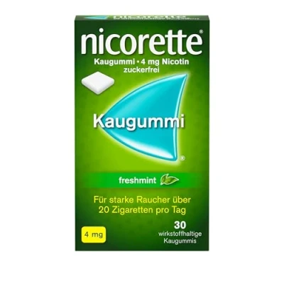 Abbildung von nicorette Kaugummi 4mg freshmint zur Rauchentwöhnung 30 St