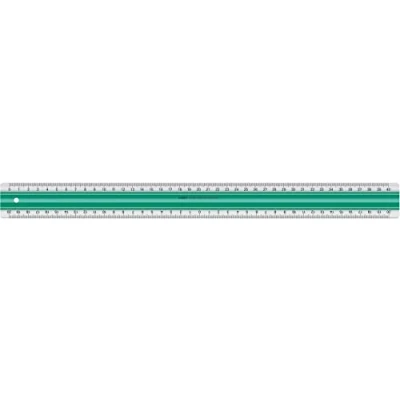 Abbildung von Linex Lineal Super 40 cm mit Anti Rutsch Funktion grün