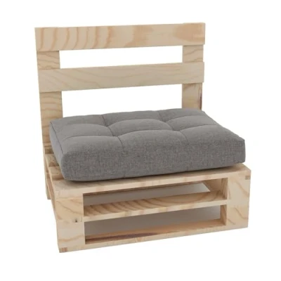 Abbildung von Lermowood Palettenmöbel Mpe Bank 60 x cm Natur Europaletten Indoor und Outdoor Lounge Gartenmöbel Holz Set Möbel Terrasse Balkon Loft Stil Paletten