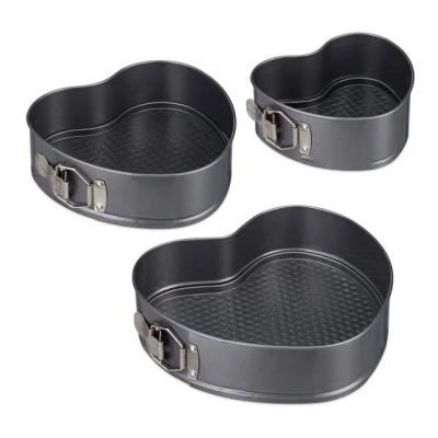 Abbildung von relaxdays Backform Herzbackform 3er Set