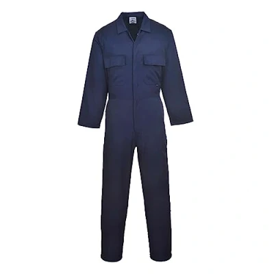 Abbildung von Portwest Euro Arbeitsoverall aus Polyester Baumwolle, Größe: L, Farbe: Marine Tall, S999NATL