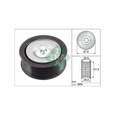 Abbildung von INA 532 0866 10 Umlenkrolle MERCEDES BENZ: C Klasse Limousine, CLC, S Coupe