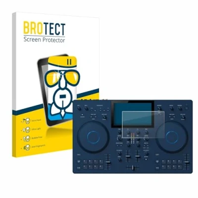 Abbildung von BROTECT Schutzglas für AlphaTheta OMNIS Duo Schutzfolie Panzer Folie Glas [Extrem Kratzfest 9H, Anti Fingerprint, Ultra Transparent]