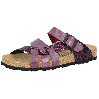 Abbildung von Lico Pantolette Bioline Gleam Damen Rot 41