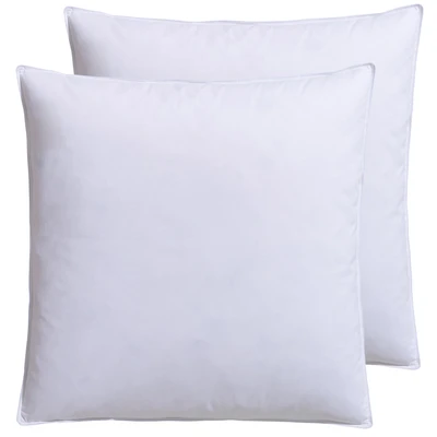 Abbildung von RIBECO Federkissen &quot;Kopfkissen Set Laram, Kissen mit Daunenanteil, in 40x80 oder 80x80 cm&quot;, Füllung: 90% Federn, 10% Daunen, (2 St., 2 tlg.)