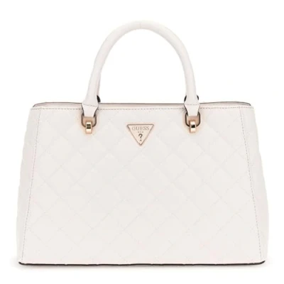 Abbildung von Guess ECO Carly Girlfriend Satchel Handtasche, Damen, Größe: One Size, Stone