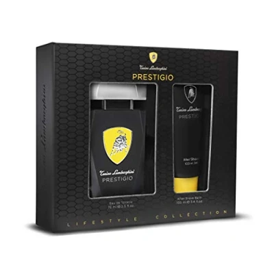 Abbildung von Tonino Lamborghini Das Geschenkset für Männer PRESTIGIO: Eau de Toilette Spray 75 ml / 2.5 fl.oz. + After Shave Balm 100 3.4 Kollektion Lifestyle