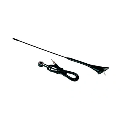 Abbildung von Inion Dachantenne 40cm mit Antennenfuss und Kabel (1,20m) Universal Fahrzeugantenne Autoantenne Stabantenne