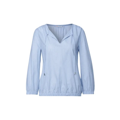 Abbildung von STREET ONE Damen A345640 Gestreifte Bluse, Smoked Blue, 38