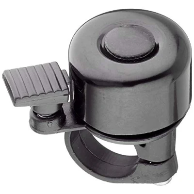 Abbildung von TT Mini Fahrrad Klingel schwarz Glocke laut und hell Bell, Kunststoff, Lenkermontage