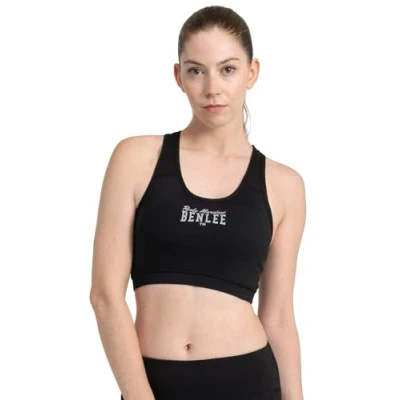 Abbildung von Benlee Kembley Sportbh mit mittlerer Stützkraft, Damen, Größe: Large, Black silver
