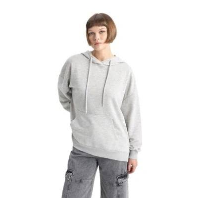 Abbildung von DeFacto Damen Pullover Modischer Hoodie Sweatshirt und Kapuzenpullover für Auswahl an Hoodies