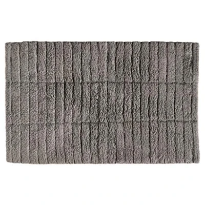 Abbildung von Zone Denmark Tiles Badematte, Badteppich aus Baumwolle, 80 x 50 cm, Gull Grey