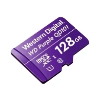 Abbildung von Western Digital WD Purple SC QD101 128GB Smart Video Surveillance microSDXC Card, Ultra Endurance Up to 64 TBW