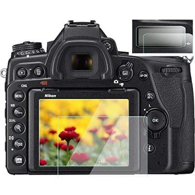 Abbildung von D780 Displayschutzfolie für Nikon / D750 TOP &amp; LCD Bildschirm [2 + 2 Stück], Komet Hartglas Schutzfolien Stück oben Bildschirme]