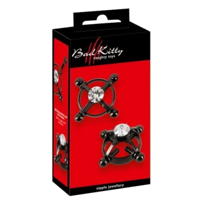 Abbildung von Nippelklemmen „Nipple Jewellery Shiny Star“, 9 g pro Stück, jeweils 4 Justierschrauben