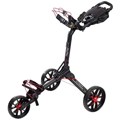 Abbildung von Bag Boy Nitron Trolley 3 Wheel Golf Auto Öffnen/Schließen Schwarz/Rot