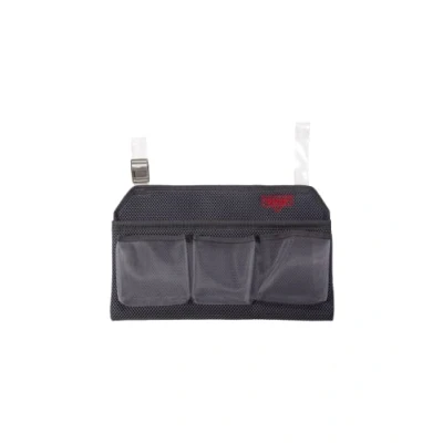 Abbildung von Crespo Seiten Tasche Hänge Organizer Air Deluxe Liege Stuhl Arm Lehne 4 Fächer Grau