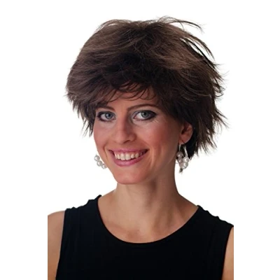Abbildung von WIG ME UP GFW1843 8 Perücke Herren Damen kurz wild toupiert strähnig voluminös braun