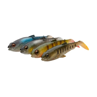 Abbildung von Savage Gear Craft Cannibal Paddletail 10.5cm 12gr Klares Wasser Mix 4 Stk. Softbait