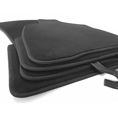 Abbildung von Fußmatten für Mini Countryman F60 Velours Premium Matten Set in Original Qualität Automatten 4 teilig Schwarz