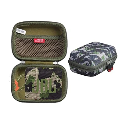 Abbildung von Hermitshell Hartschalen Reiseetui für JBL GO 3 Wasserfester, tragbarer Lautsprecher(Camo)