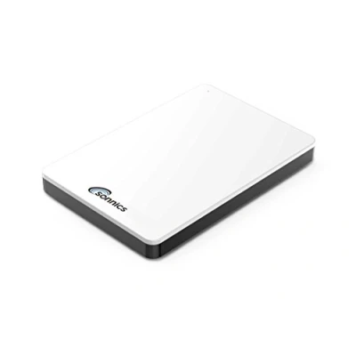 Abbildung von Sonnics 500GB Weiß Externe tragbare Festplatte Typ C USB 3.1 kompatibel mit Windows PC, Mac, Smart TV, Xbox One/Series X und PS4/PS5