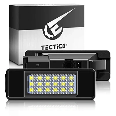 Abbildung von TECTICO LED Kennzeichenbeleuchtung Nummernschildbeleuchtung SMD Canbus 6000K Xenon Weiß für 106 1007 207 307 308 406 407 408 C2 C3 C4 C5 C6 C8 Berlingo, 2 Stücke