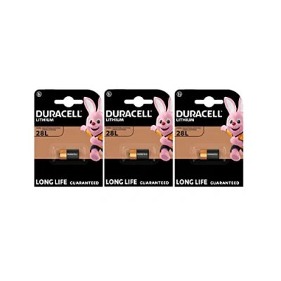 Abbildung von 3 x Duracell 28L A544 2CR11108 mit Lithium (3 Blister à 1 Batterie) Batterien