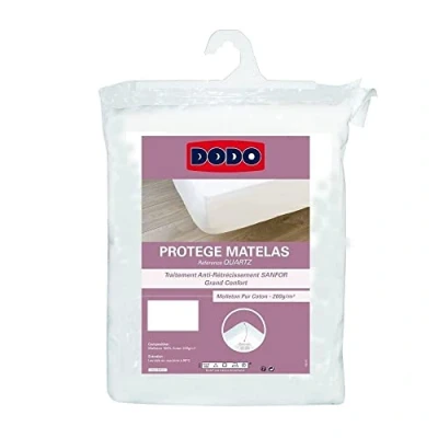 Abbildung von DODO Matratzenschoner, Baumwoll Fleece, Weiss/opulenter Garten, 90 x 190 cm