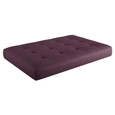 Abbildung von sunnypillow Palettenkissen Kaltschaum Palettenauflage Palettenpolster Palettensofa Sitzkissen Rückenlehne gesteppt 120x60x15cm Purple