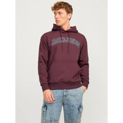 Abbildung von Jack &amp; Jones Caleb Varsity Kapuzenpullover, Herren, Größe: XL, Vineyard wine