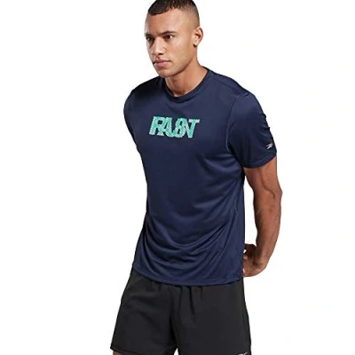 Abbildung von Reebok Herren T Shirt Re Ss Graphic Tee XS Blau (Vecnav)
