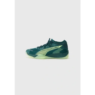 Abbildung von Puma Eliminate Nitro Unisex Handballschuh Green terrain/fizzy light/white/silvercoloured, Größe: 48, light/white/silver coloured