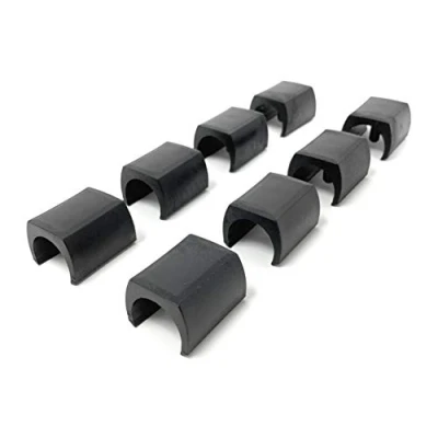 Abbildung von Design61 Klemmschalengleiter 8er Set Stuhlgleiter Bodenschongleiter Ø 20 22 mm Silencer Möbelgleiter
