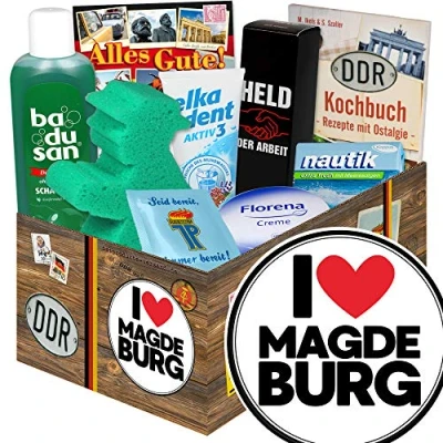 Abbildung von I love Magdeburg DDR Pflege Geschenk Paar