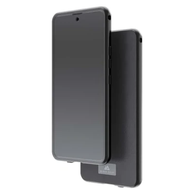 Abbildung von Black Rock Hülle 360 Grad Glass Case Passend für Samsung Galaxy A54 5G I Handyhülle, Magnet Verschluss, Cover (Transparent mit schwarzem Rahmen)