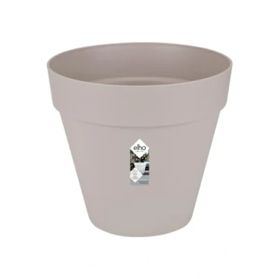 Abbildung von elho Loft Urban Rund 50 Blumentopf für Außen Ø 48.5 x H 44.5 cm Grau/Warmes Grau