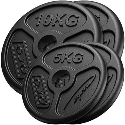 Abbildung von Olympia Guss Hantelscheiben Set Gewichte mit ø51 mm Bohrung 30 kg