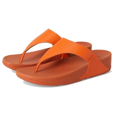 Abbildung von Fitflop LULU LEATHER TOEPOST Dianette, Pool Slides, Pantolette, Badeschuh mit Keilabsatz