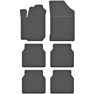 Abbildung von Gummimatten Fußmatten kompatibel mit Citroen C8 (2002 2012) ideal angepasst 6 Teile EIN Set