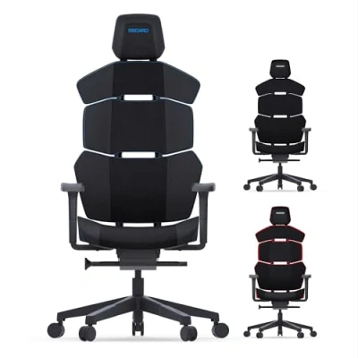 Abbildung von RECARO Nxt Gamingstuhl Ergonomischer Gaming Chair Microfaser Dinamica/PU Leder Skai ideal auch als Bürostuhl oder Schreibtischstuhl individuell einstellbar 150 Kg Phantom Arctic