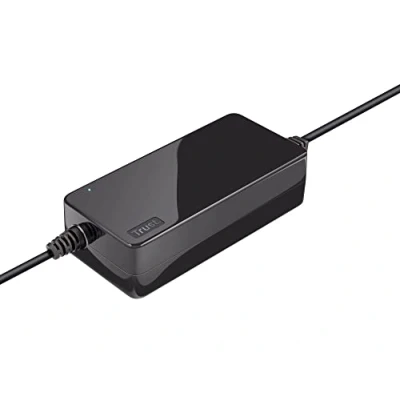 Abbildung von Trust Maxo EU Laptop Ladegerät 90 W für Asus Laptops, Netzkabel mit 6 Anschlussstecker, Kompakte Größe Netzteil, Funktioniert 100240 V, Stromkabel Eurostecker Schwarz