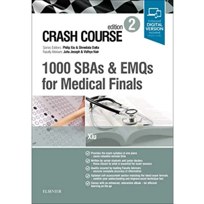 Abbildung von Crash Course 1000 SBAs and EMQs for Medical Finals: in Medicine Surgery